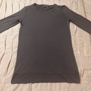 Athleta Women's Size XXS Coaster Go-To Cross Back Sweatshirt Gray